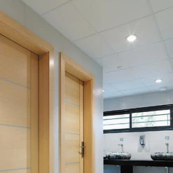 Dalles De Plafonds Dalle De Plafond Démontable à Bords Droits (A) - Knauf Danoline Pixel - Blanc - 600MM X 600MM