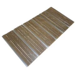 Chabanne Plâtre Lattis Métallique Nervuré Nerplac - Avec Papier - 2.50 X 0.60 M - épaisseur 0.35 Mm