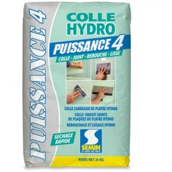 Semin Accessoires Pour Carreaux De Plâtre Colle Enduit Hydro PUISSANCE 4 Spéciale Salle De Bain