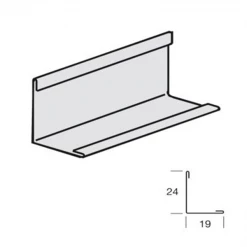 Knauf Ceiling Solutions Profilé Métallique - Ossature Cornière De Rive Laquée BPT1924HD