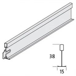 Plafométal Ossature Pour Plafonds Entretoise HOOK-ON T15
