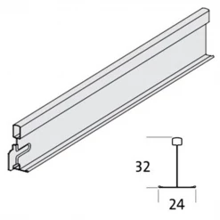 Plafométal Plafonds Démontables Entretoise HOOK-ON T24