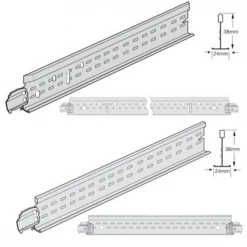 Knauf Ceiling Solutions Ossature Pour Plafonds Entretoise PRELUDE 24 TLX