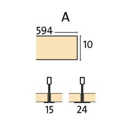Placo Dalles De Plafonds Dalle De Plafond GYPTONE ACTIV'AIR BASE 31