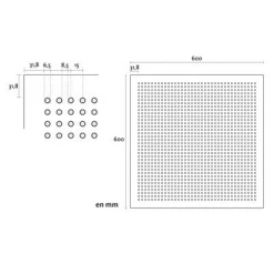 Placo Dalles De Plafonds Dalle De Plafond GYPTONE ACTIV'AIR POINT 11 -Plâtrerie - Plafonds Soldes Boutique gyptoneactivairpoint11 778567 1