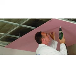 Plaques Feu Plaque De Plâtre Placoflam BA13 - 1.20M X 2.50M - épaisseur 12.5MM -Plâtrerie - Plafonds Soldes Boutique placoflam