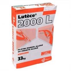 Placo Plâtre Plâtre Allégé Pour Enduisage Des Murs Et Plafonds - Lutèce 2000 L - Prise Longue - Sac De 33 Kg
