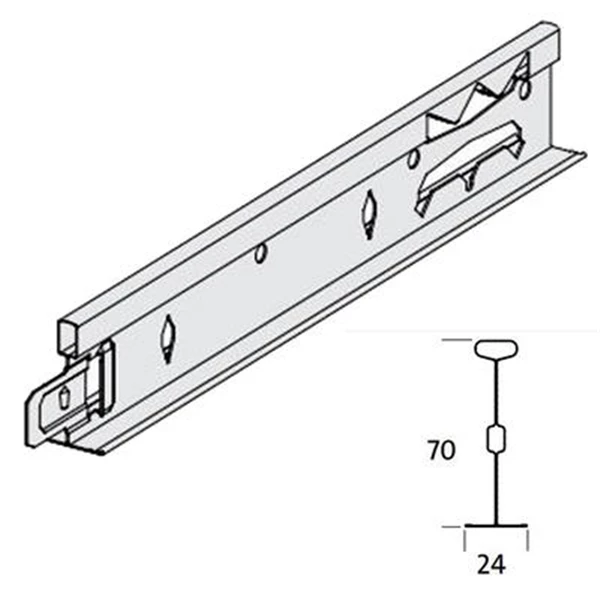 Plafométal Ossature Pour Plafonds Porteur CLIP-ON T24 XL 3 Plafométal Ossature Pour Plafonds Porteur CLIP-ON T24 XL