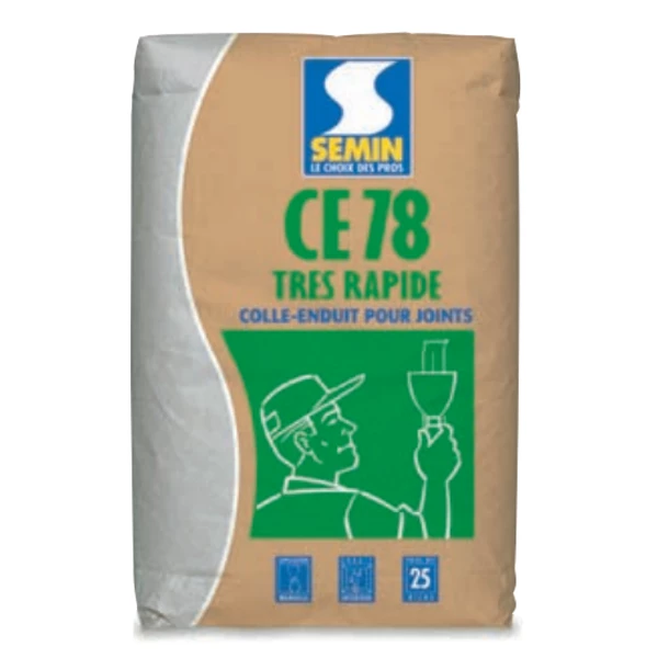Enduits à Prise Rapide Enduit à Joint à Prise Très Rapide 1/2h - CE 78 Semin - Sac De 25 Kg 3 Enduits à Prise Rapide Enduit à Joint à Prise Très Rapide 1/2h - CE 78 Semin - Sac De 25 Kg