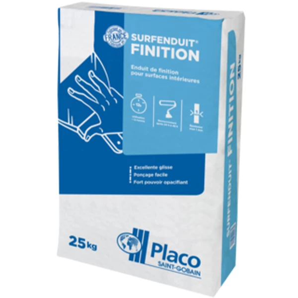 Enduits De Finition Enduit Pelliculaire En Poudre Surfenduit® Finition Placo® - Sac De 25 Kg 3 Enduits De Finition Enduit Pelliculaire En Poudre Surfenduit® Finition Placo® - Sac De 25 Kg
