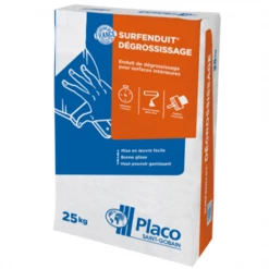 Placo Enduits De Finition Enduit Pelliculaire En Poudre Surfenduit® Dégrossissage - Sac De 25 Kg