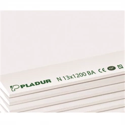 Plaques Standards Plaque De Plâtre Standard - Pladur N BA13 - 2.5M X 1.2M