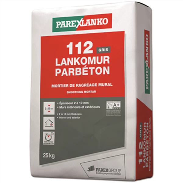 Ragréage Mural Enduit De Ragréage Mural 112 LANKOMUR PARBÉTON Parexlanko - Gris Sac De 25KG 3 Ragréage Mural Enduit De Ragréage Mural 112 LANKOMUR PARBÉTON Parexlanko - Gris Sac De 25KG