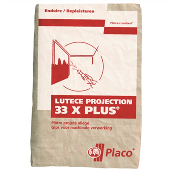 Placo Plâtre Plâtre Allégé à Projeter Pour Enduisage Des Murs Et Plafonds - Lutèce Projection 33X Plus - Sac De 33 Kg 3 Placo Plâtre Plâtre Allégé à Projeter Pour Enduisage Des Murs Et Plafonds - Lutèce Projection 33X Plus - Sac De 33 Kg
