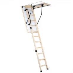 Levigne Trappes Techniques Escalier Escamotable Bois + Trappe Isolée